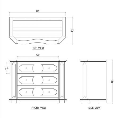 Heath 3 Drawer Chest